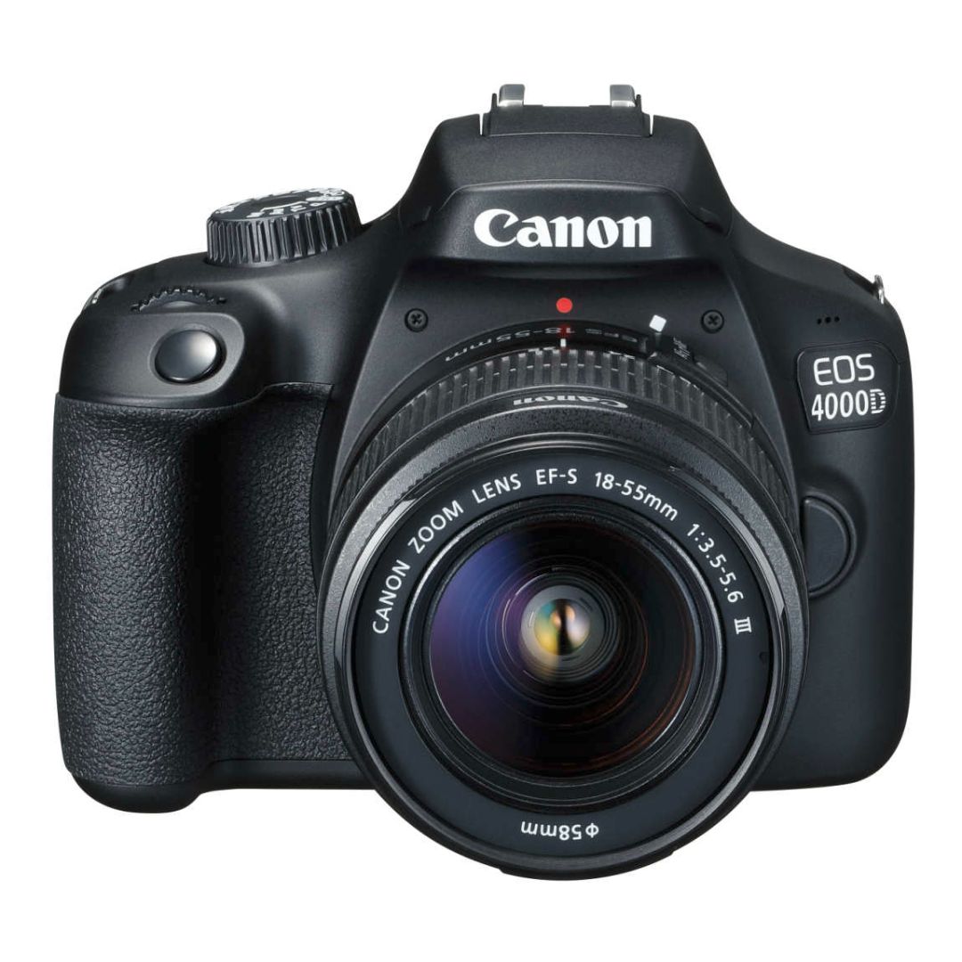 Canon EOS 4000D + 18-55mm III f/3.5-5.6 + SD 64gb + Original torba + NG Stativ - 2