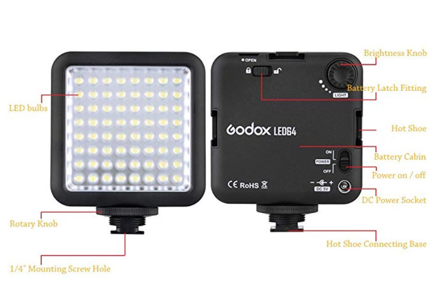 Godox LED64 Video Light - 2