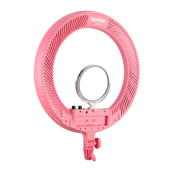 Godox LR160 Bi-Color Ringlight (Pink) - 2