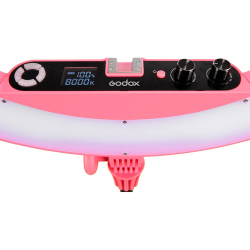Godox LR160 Bi-Color Ringlight (Pink) - 3