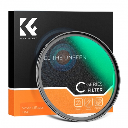 K&F Concept 67mm White Diffusion Filter Dreamy Cinematic Effect KF01.2425