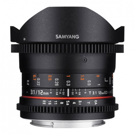 Samyang 12mm T3.1 VDSLR Cine Fisheye za Canon