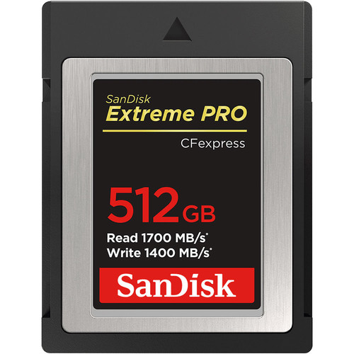 SanDisk 512GB Extreme PRO CFexpress Card Type B - 1