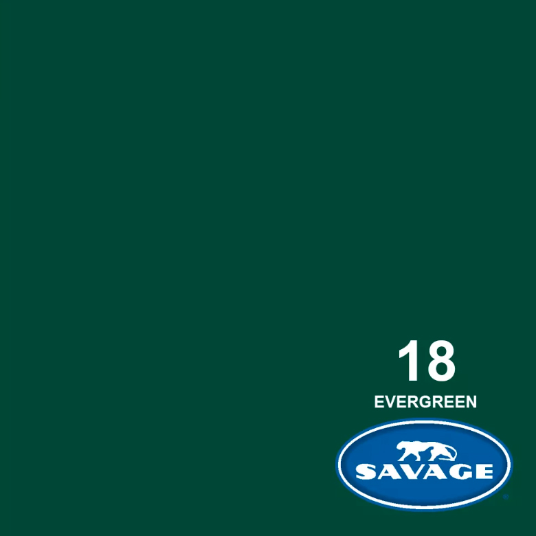 Savage Evergreen 18 2.75x11m papirna pozadina, Made in USA - 2