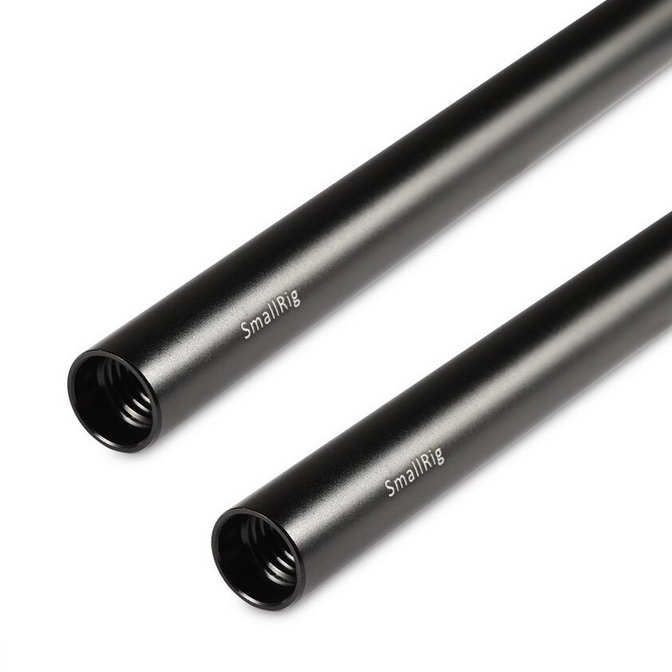 SmallRig 2kom 15mm Black Aluminum Alloy Rod (M12-25cm) 25cm 1052 - 2