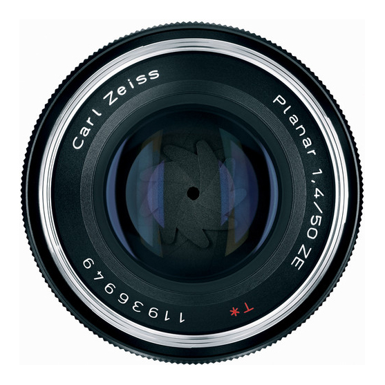 Zeiss Planar T* 50mm f/1.4 ZE za Canon EF - 3
